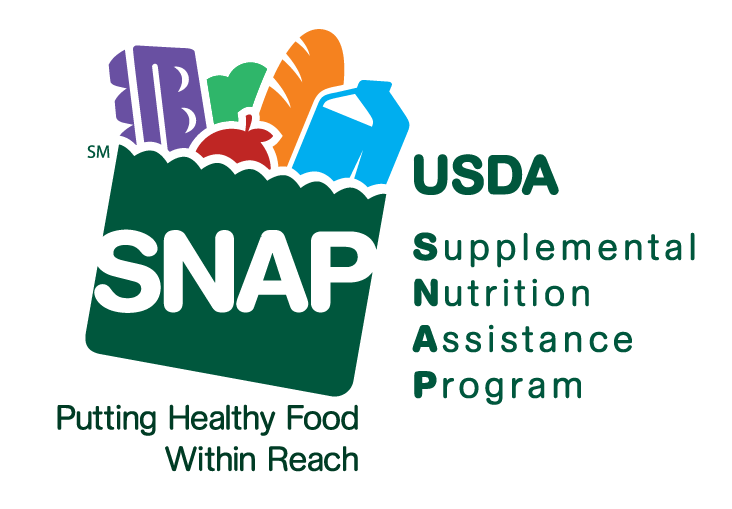 Supplemental Nutrition Assistance Program (SNAP) logo with tagline 'Putting Healthy Food Within Reach'