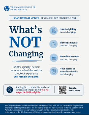 A flyer explaining what is not changing following October 1, 2026. A flyer explaining what is not changing following October 1, 2026.